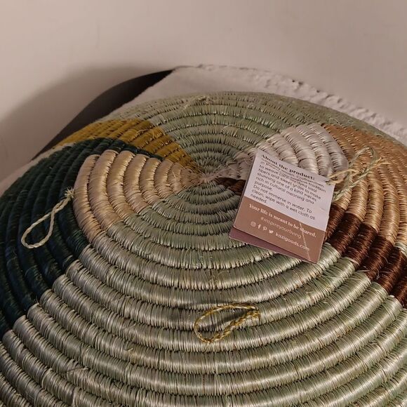Kazi Multicolor Hand Woven Bowl - Picture 7 of 9